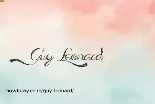 Guy Leonard