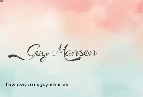 Guy Manson