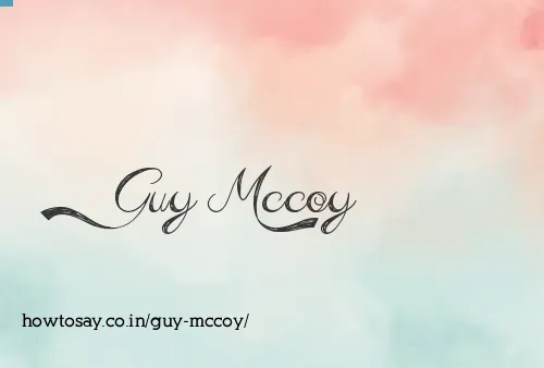 Guy Mccoy