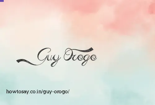 Guy Orogo