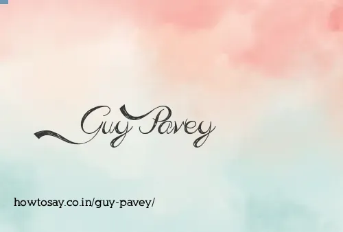Guy Pavey