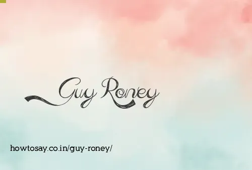 Guy Roney