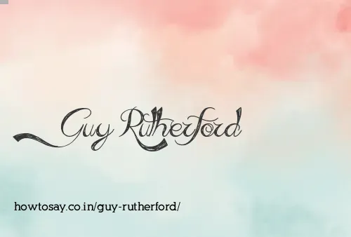 Guy Rutherford