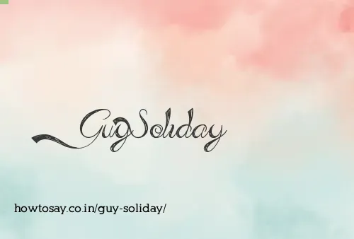 Guy Soliday