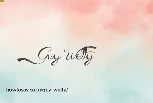 Guy Welty