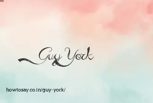 Guy York