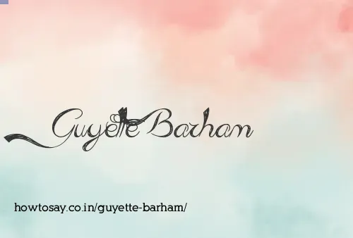 Guyette Barham