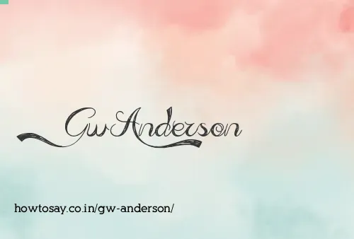Gw Anderson