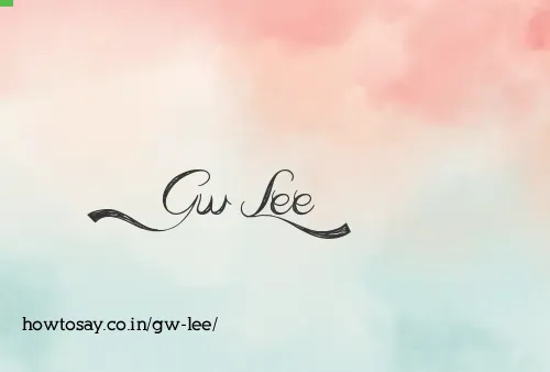 Gw Lee