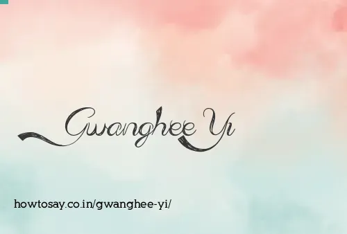 Gwanghee Yi