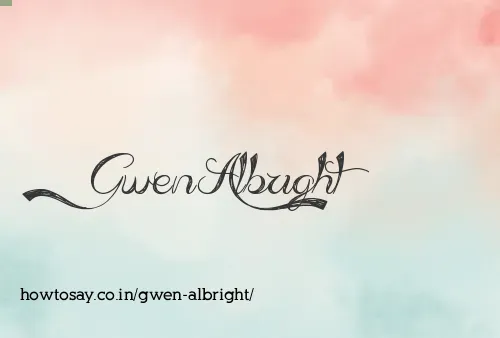 Gwen Albright