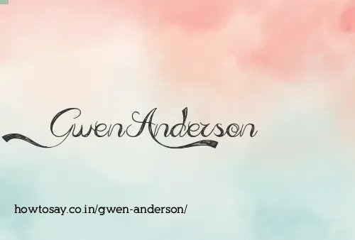Gwen Anderson
