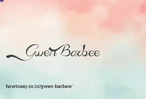 Gwen Barbee