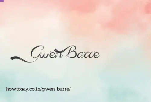 Gwen Barre