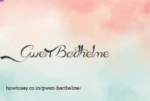 Gwen Barthelme