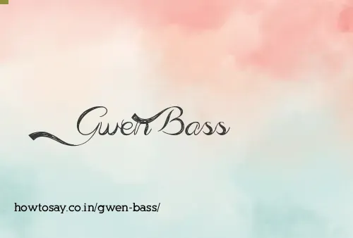 Gwen Bass