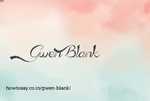 Gwen Blank