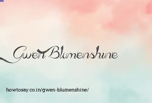 Gwen Blumenshine