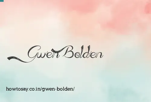 Gwen Bolden