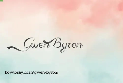 Gwen Byron
