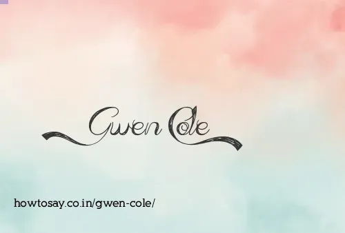 Gwen Cole