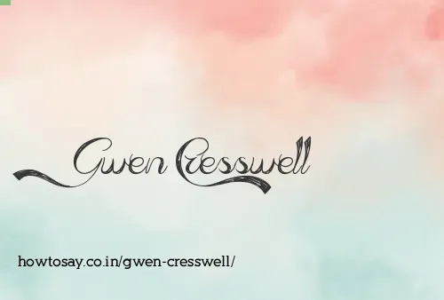 Gwen Cresswell