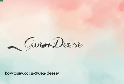Gwen Deese