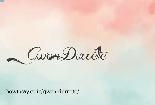 Gwen Durrette