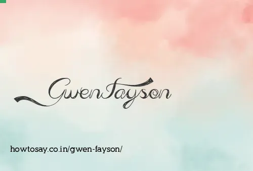 Gwen Fayson