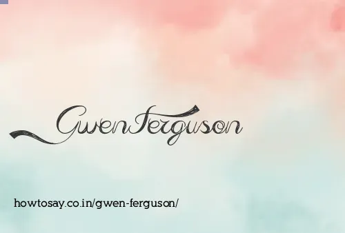 Gwen Ferguson