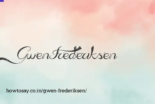 Gwen Frederiksen