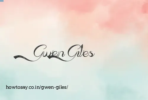 Gwen Giles