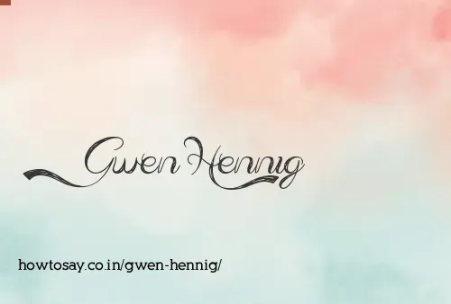 Gwen Hennig