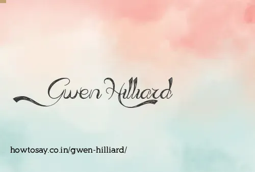 Gwen Hilliard