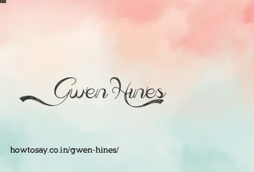 Gwen Hines
