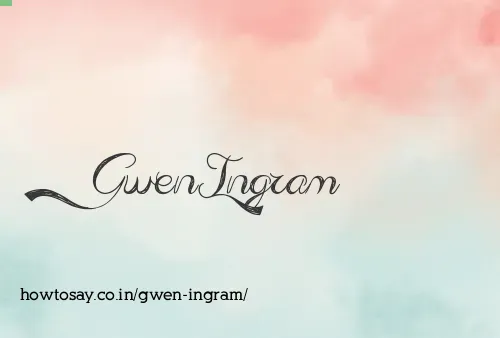 Gwen Ingram