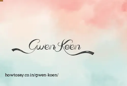 Gwen Koen