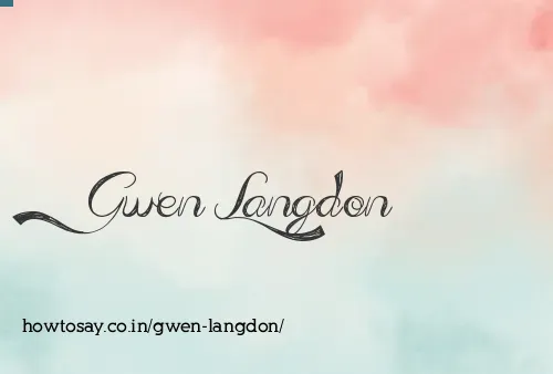 Gwen Langdon