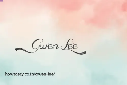 Gwen Lee