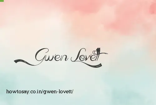 Gwen Lovett