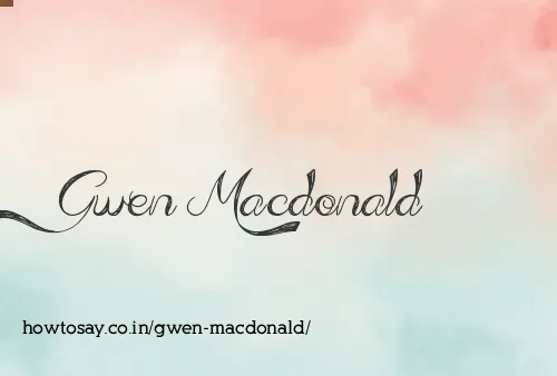 Gwen Macdonald