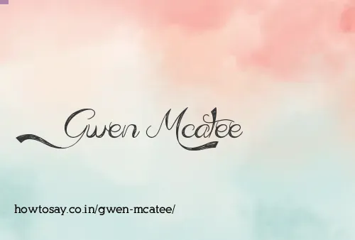 Gwen Mcatee