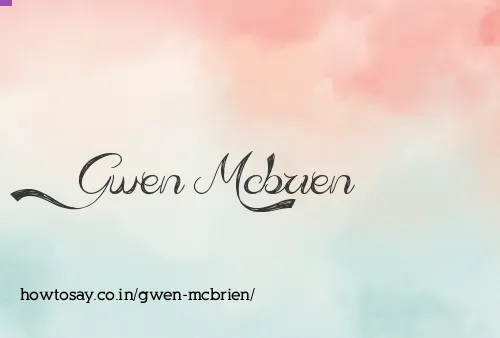 Gwen Mcbrien