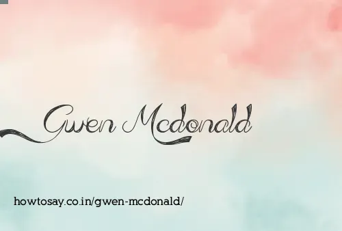 Gwen Mcdonald