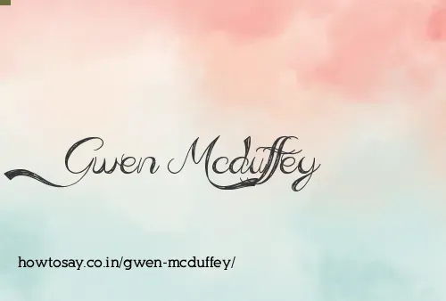 Gwen Mcduffey