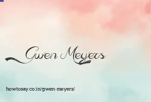 Gwen Meyers