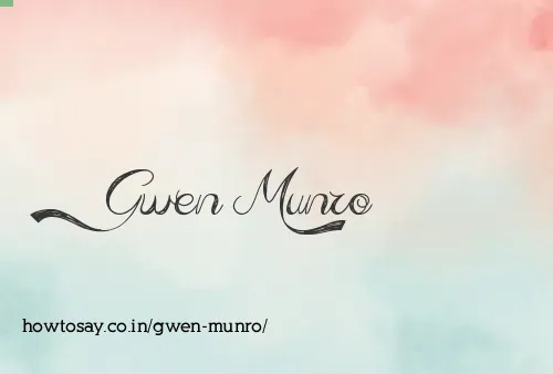Gwen Munro