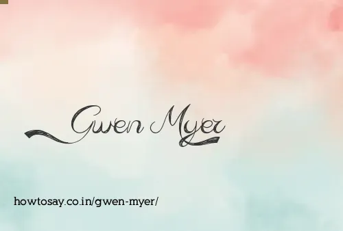 Gwen Myer