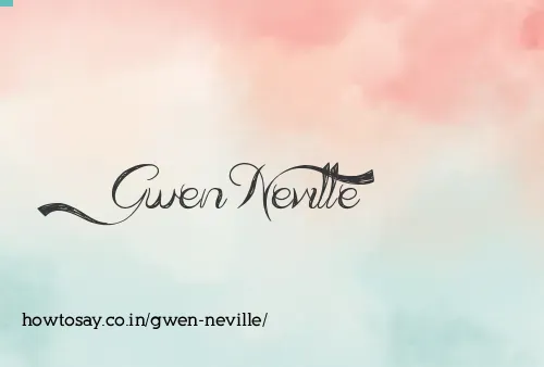 Gwen Neville