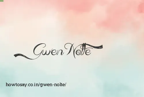 Gwen Nolte